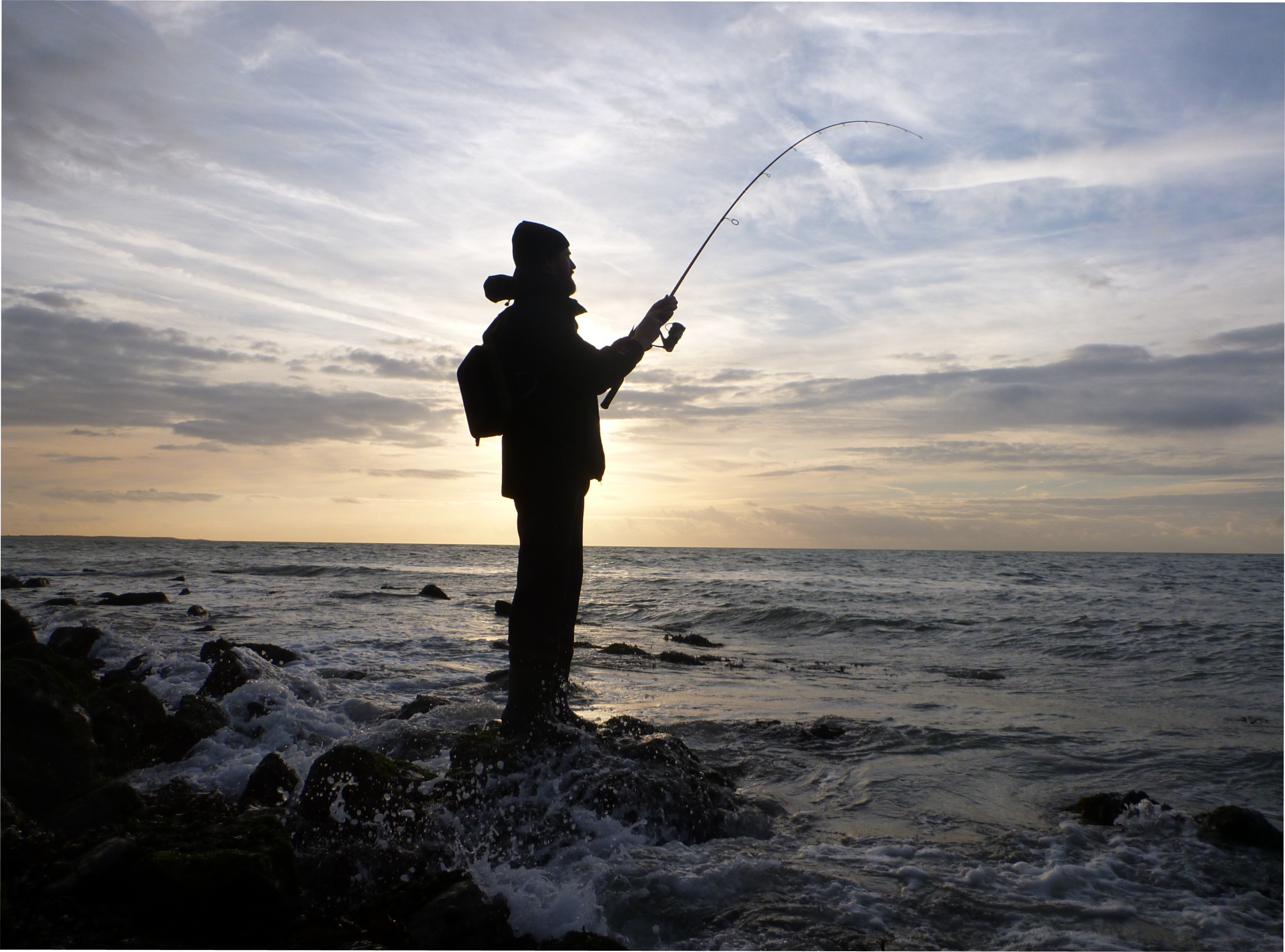 Recreational angling is one form of recreational fishing. 